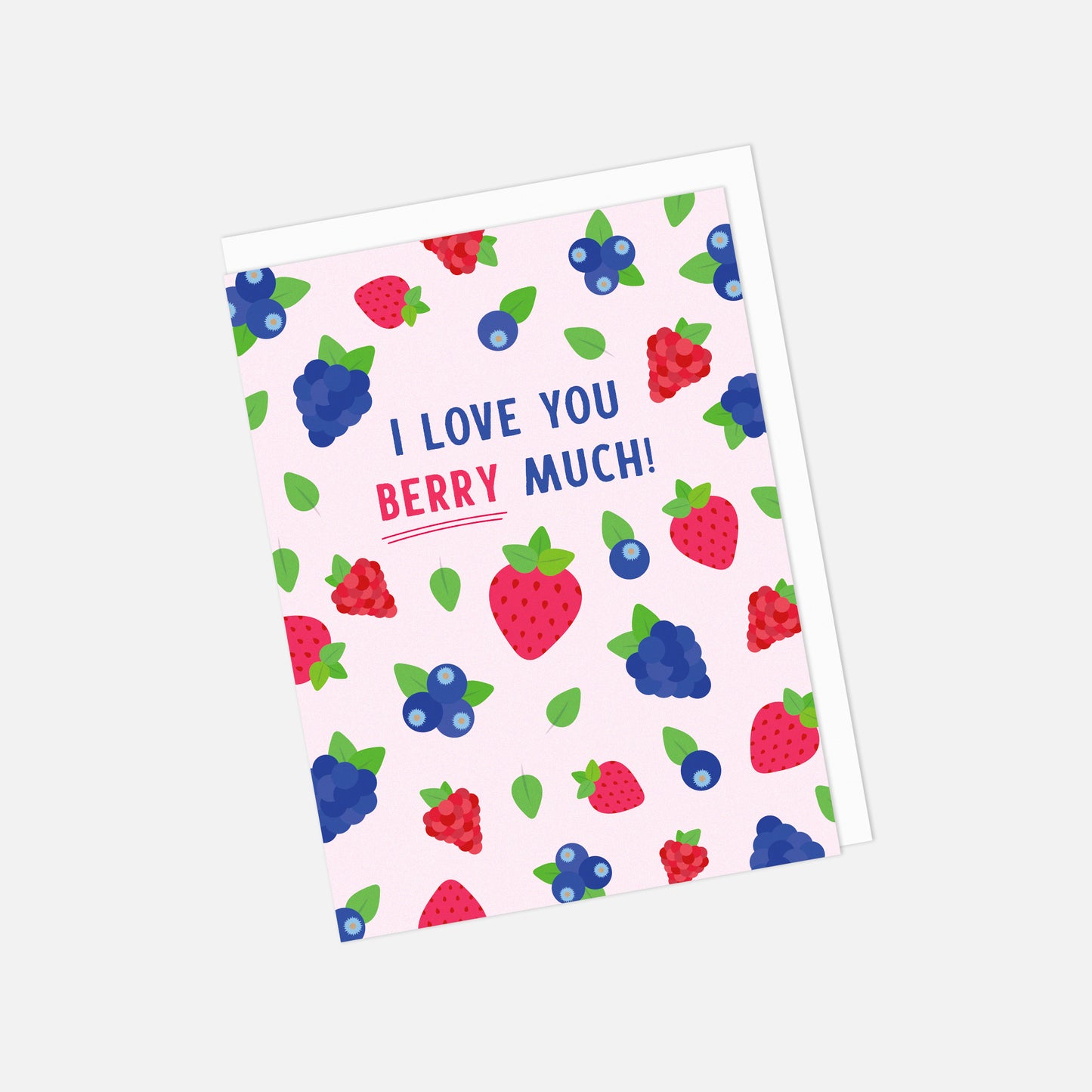 š "Love You Berry Much" - Valentineās Day Greeting Card