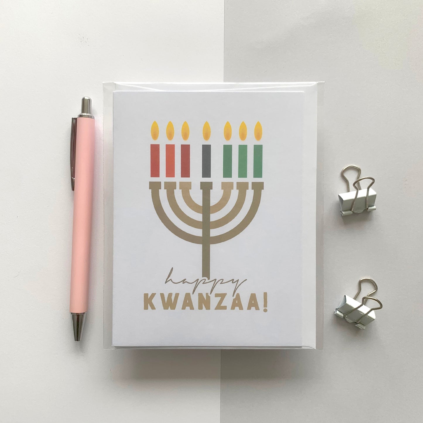 Seconds "Happy Kwanzaa" Kinara Greeting Card