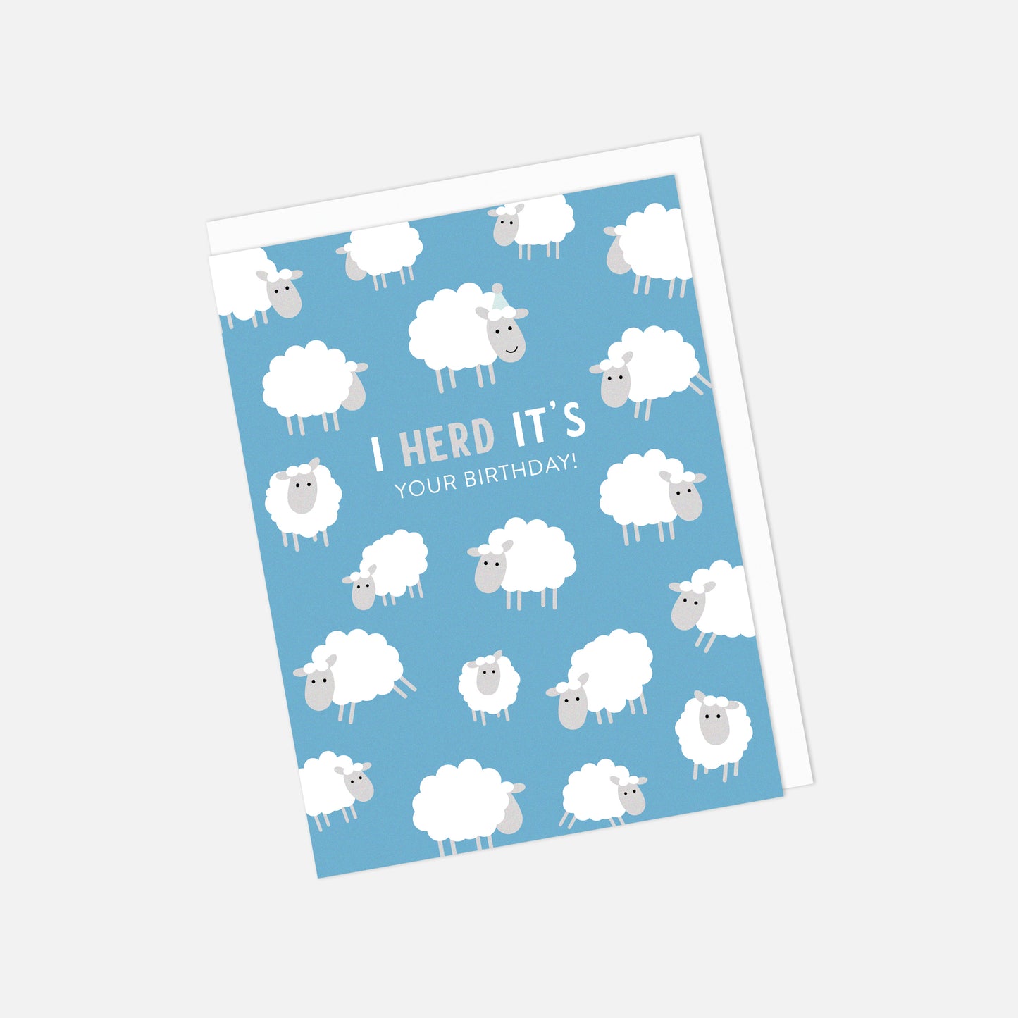 🐑 "Herd it Was Your Birthday!" Birthday Greeting Card