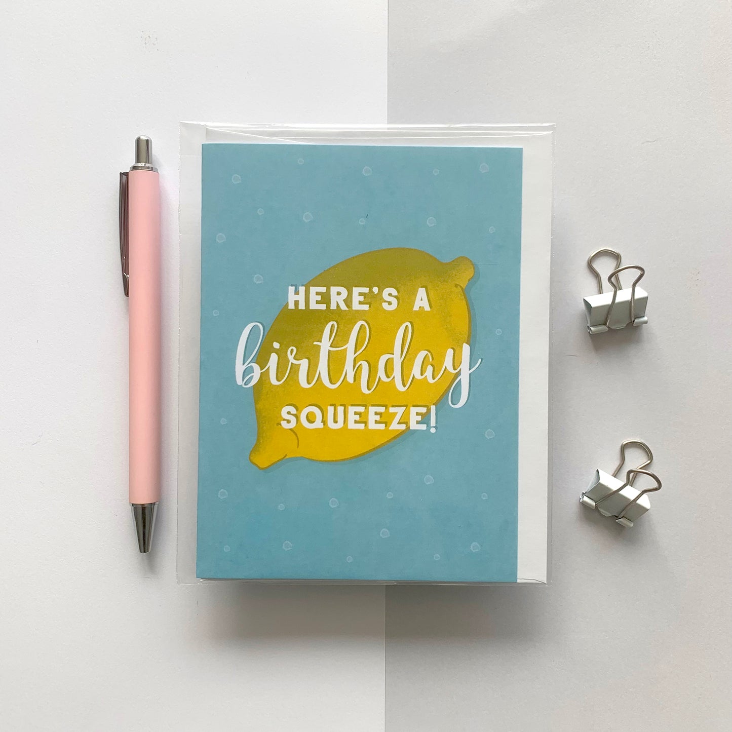 Seconds "Here's a Birthday Squeeze" Greeting Card