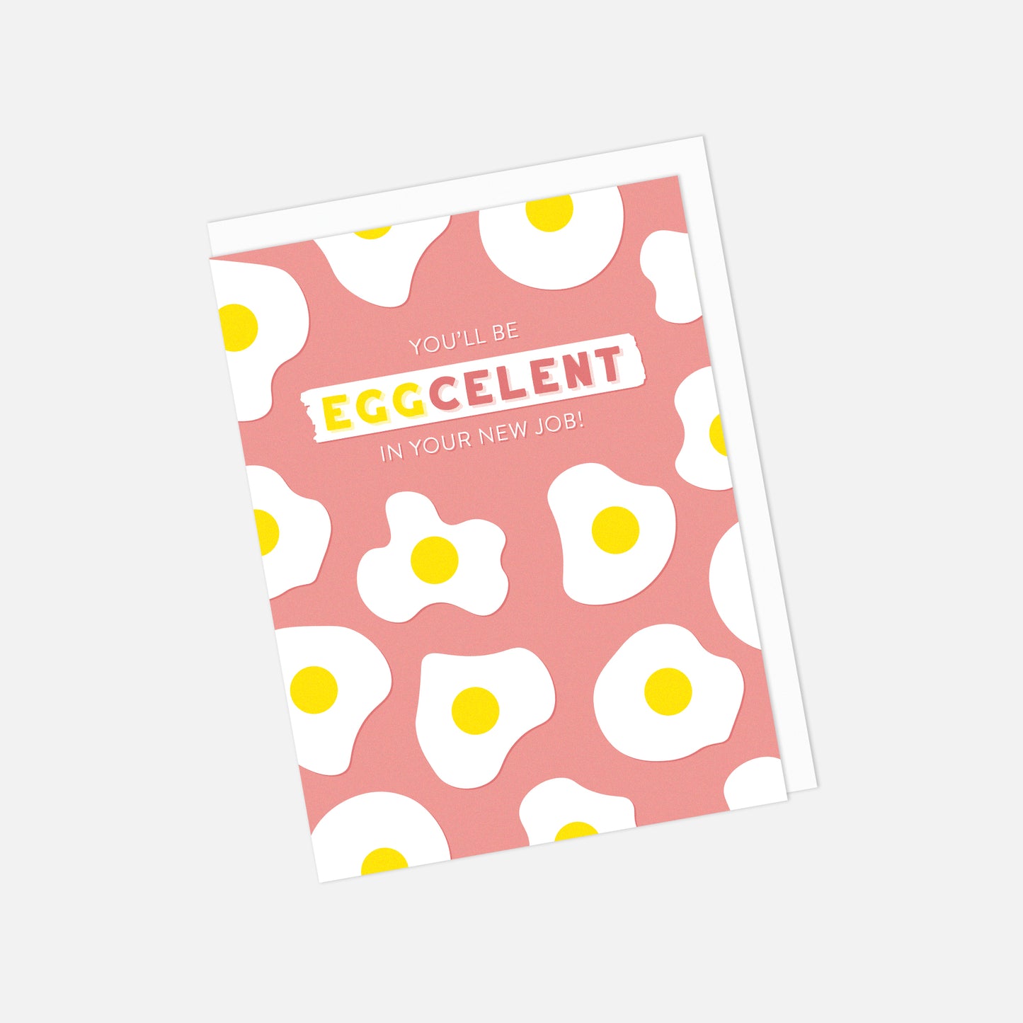🍳🎉 "Eggcellent New Job" Greeting Card