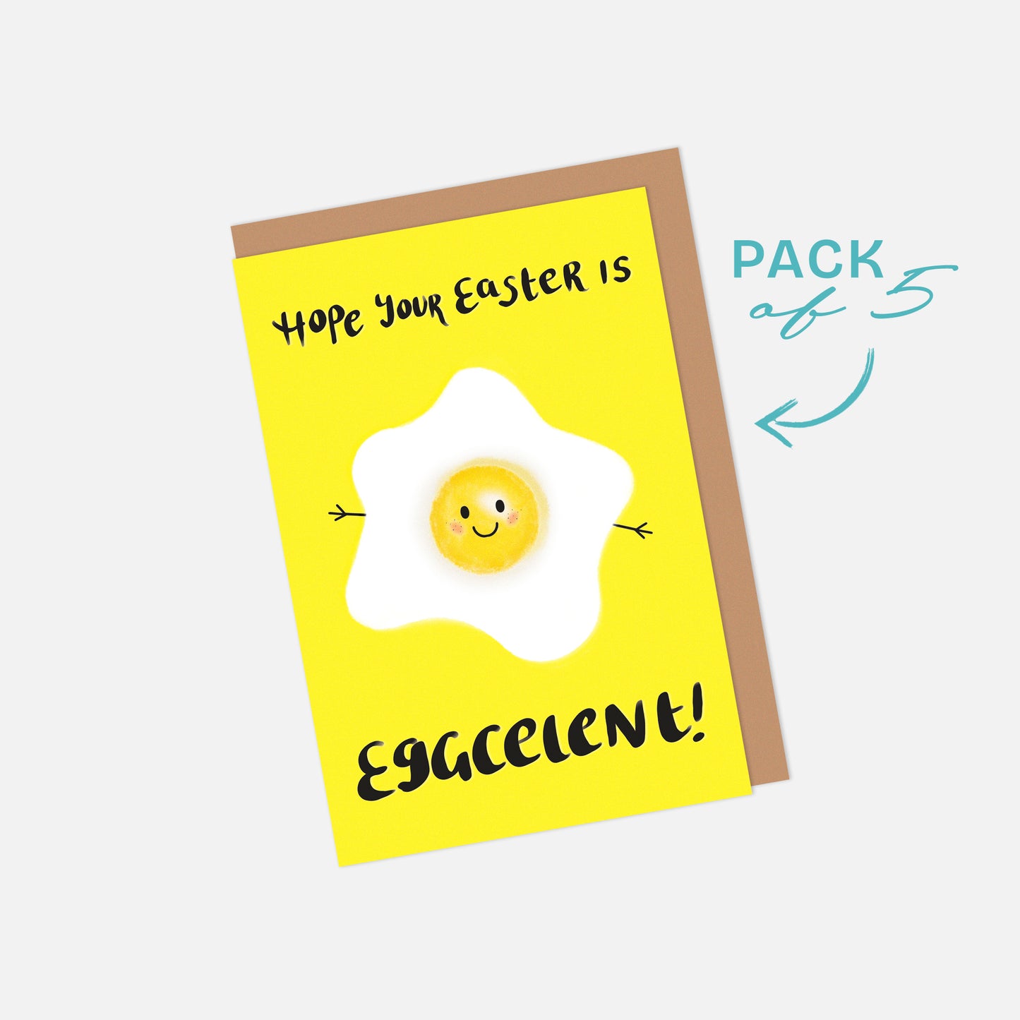 🥚 "Hope Your Easter Is Eggcelent" Note Cards (Pack of 5)