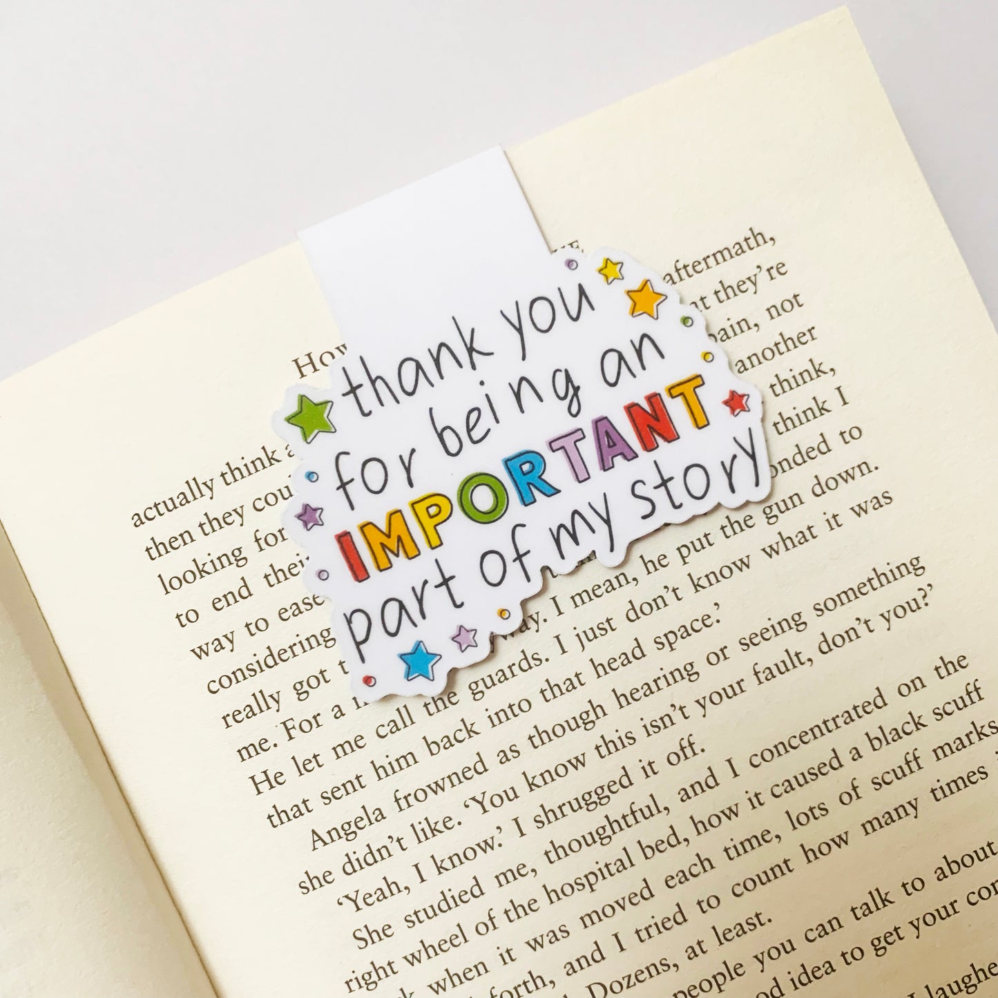 🌟 A Special Chapter: Thank You Recycled Magnetic Bookmark