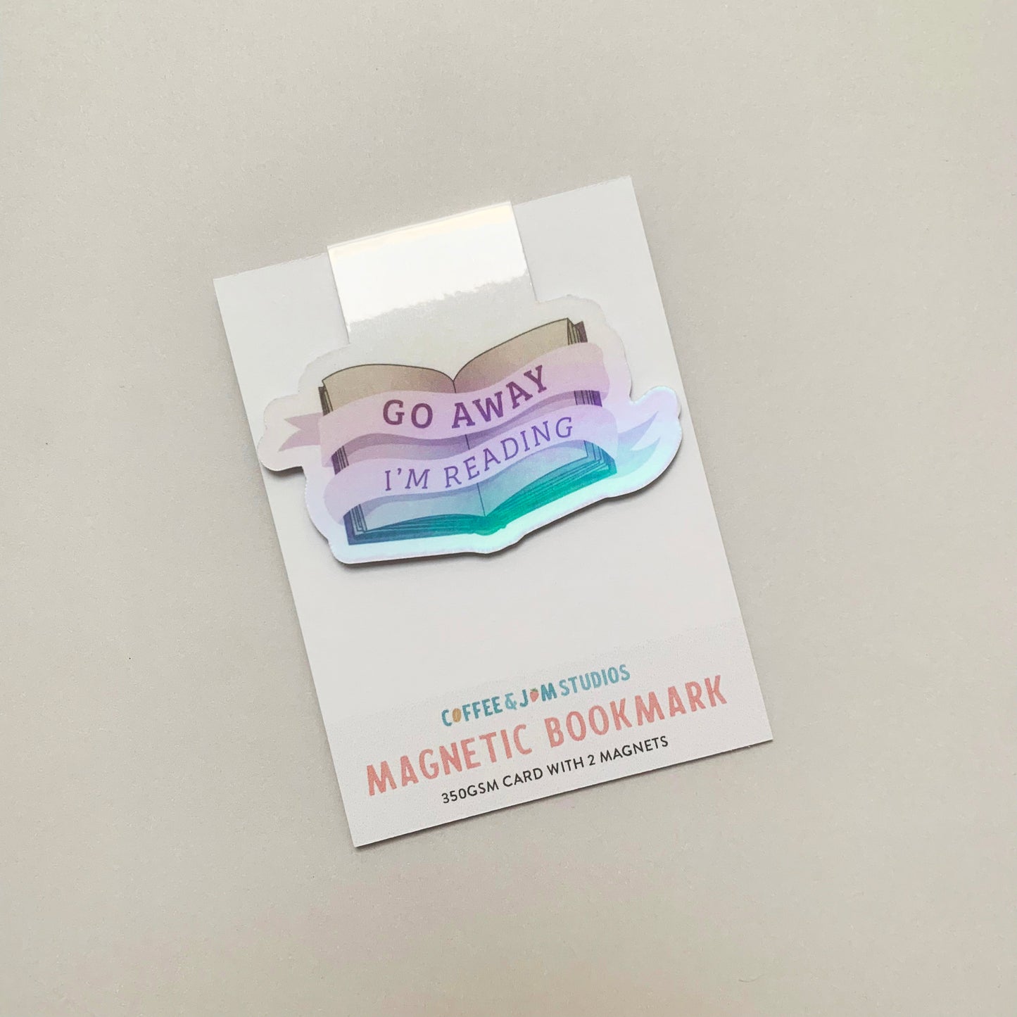 Seconds Go Away, I’m Reading – Magnetic Bookmark