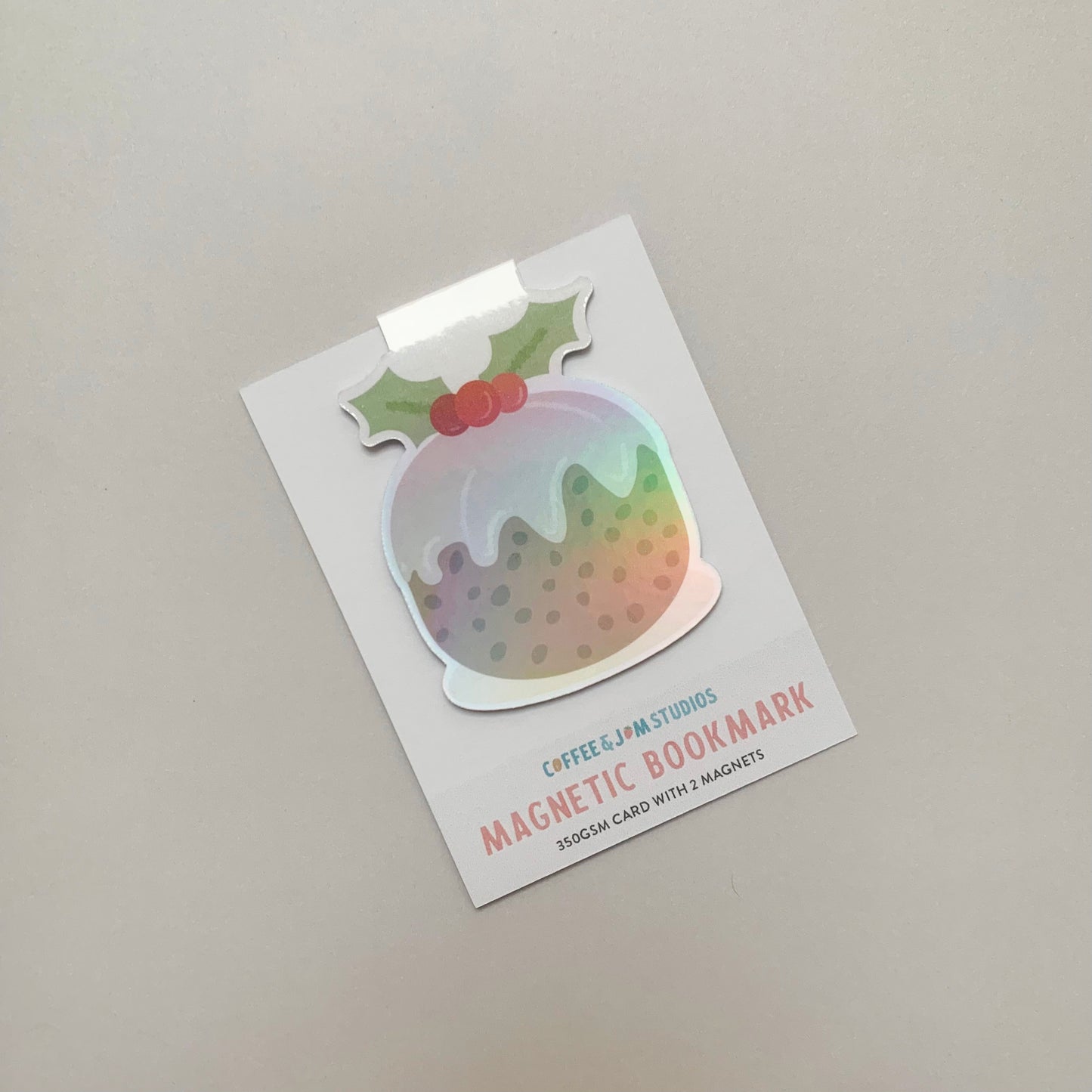 Seconds Christmas Pudding & Pages – Magnetic Bookmark