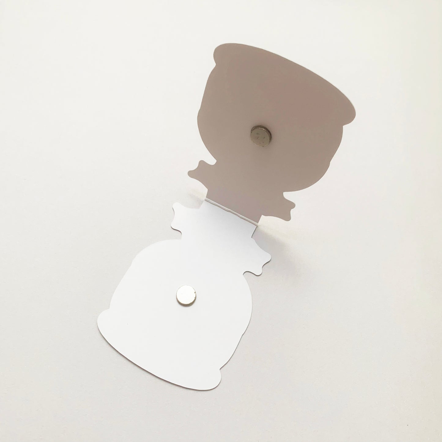 🎄🍮 Christmas Pudding & Pages – Recycled Magnetic Bookmark