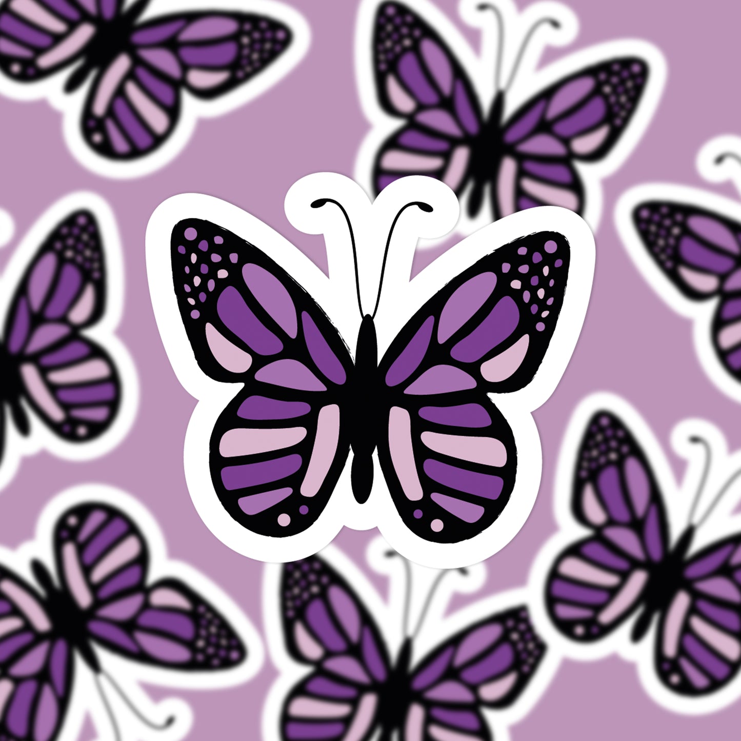 🦋 'Flutter by Nature' Purple Gothic Butterfly Fridge Magnet