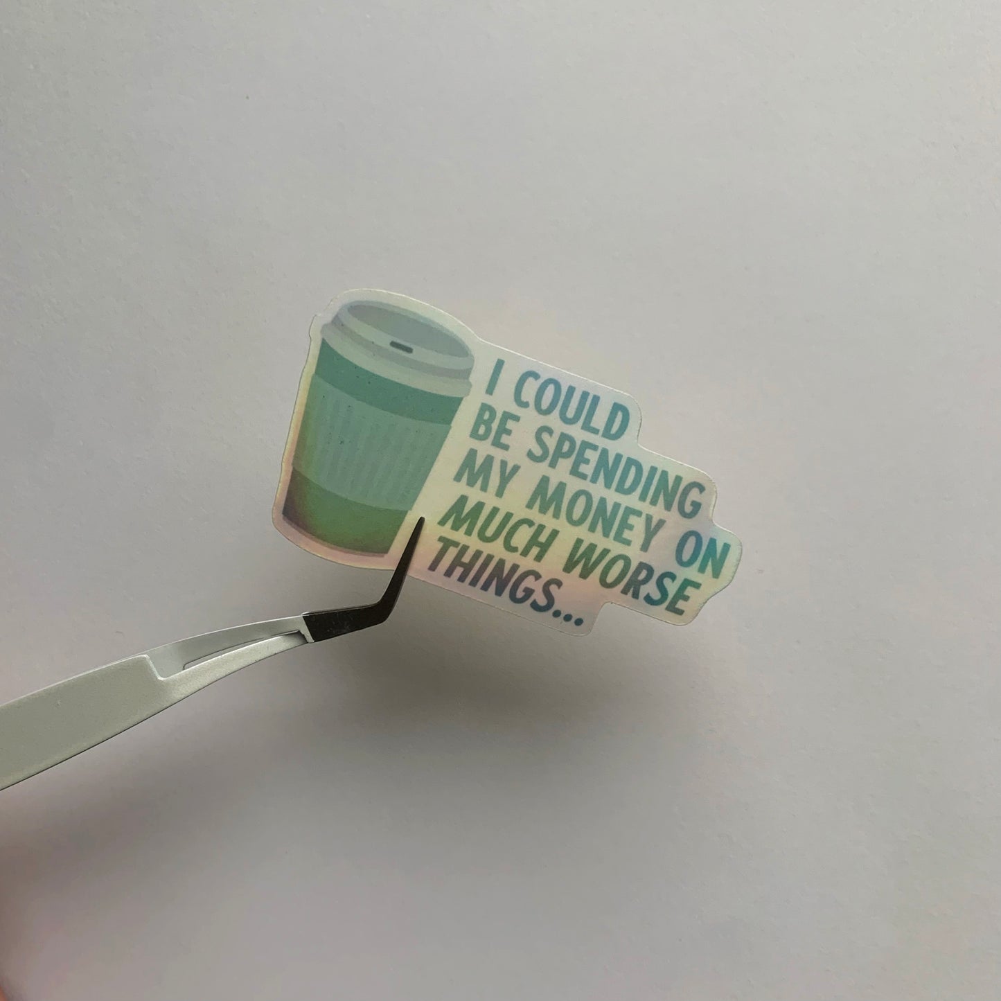 Seconds Much Worse Things – Coffee Cup Die Cut Sticker