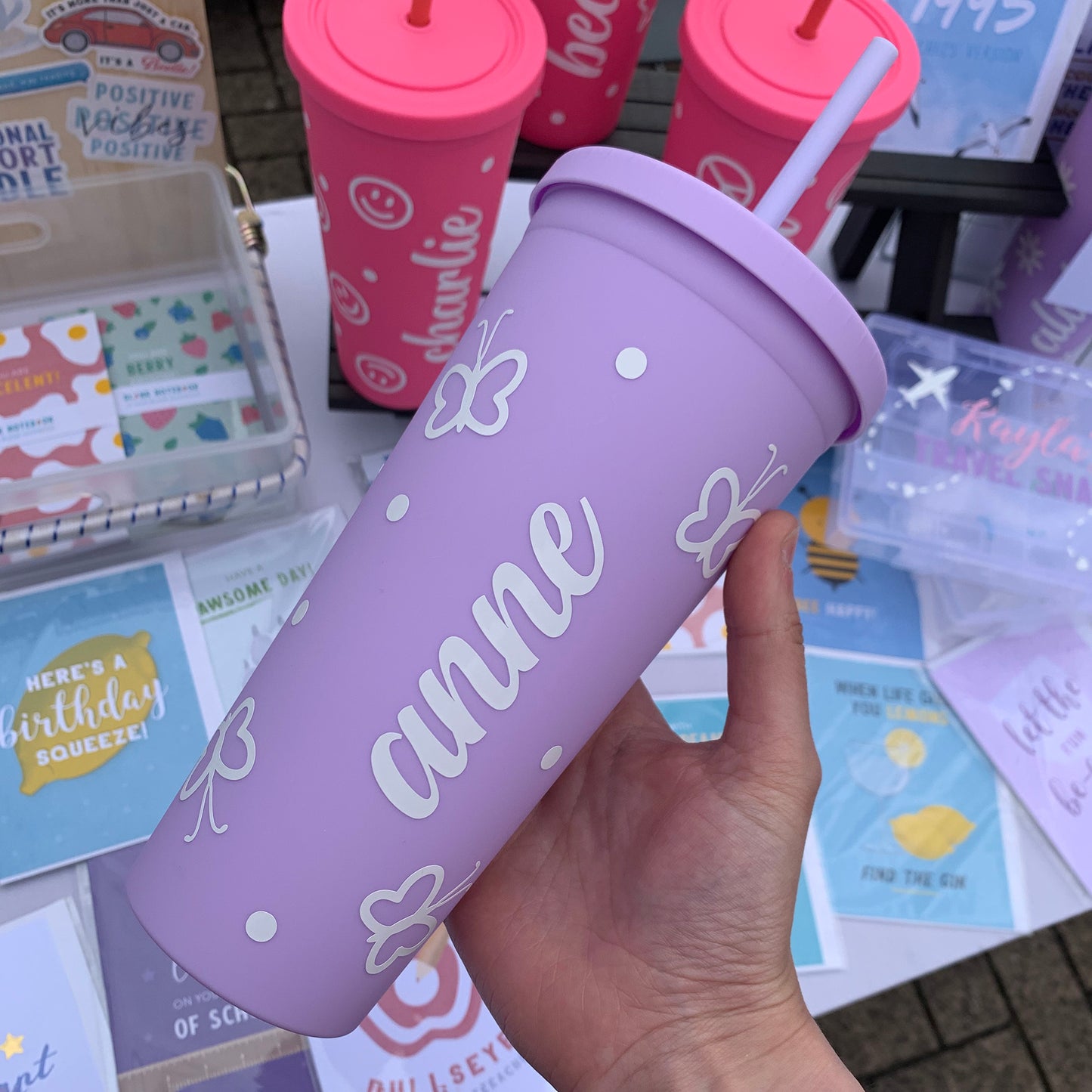 🖊️ Custom Text Vinyl Decal – Choose Your Own Font, Colour, and Size | Ideal for Boxes, Bottles, Windows & More | Physical Product