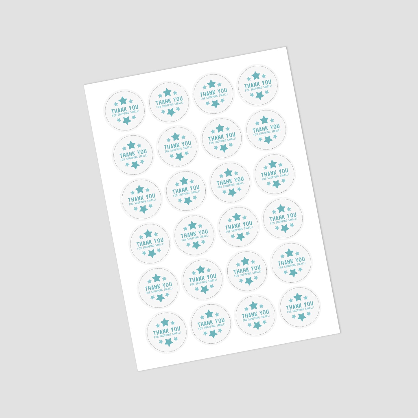 📄 A4 Sheet of ø 30–90 mm Matte / Glossy / Glossy Splashproof Custom Stickers - Business Stationery