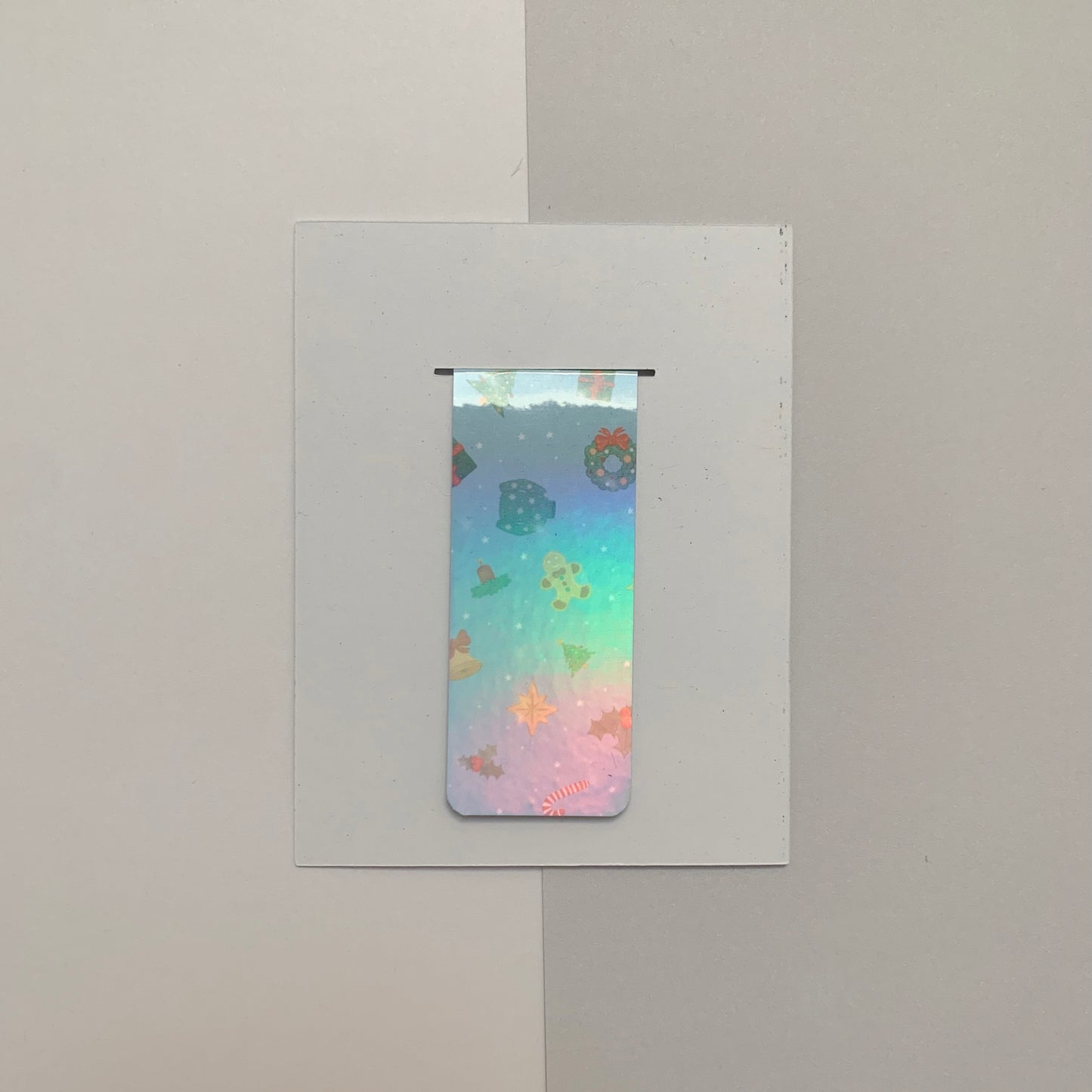 ❄️ Blue Christmas - Mini Recycled Magnetic Bookmark