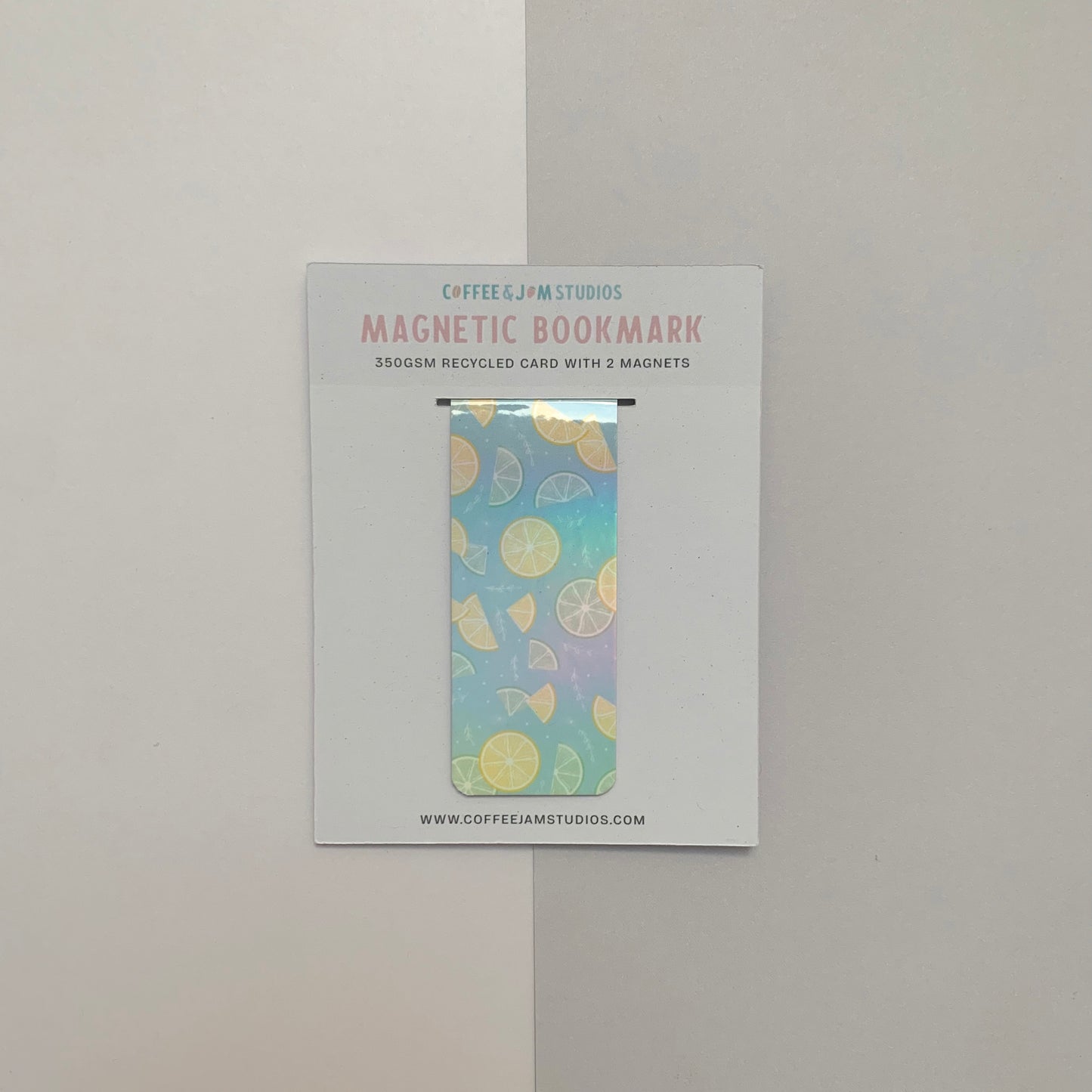 🍋 Lemons & Limes - Mini Recycled Magnetic Bookmark