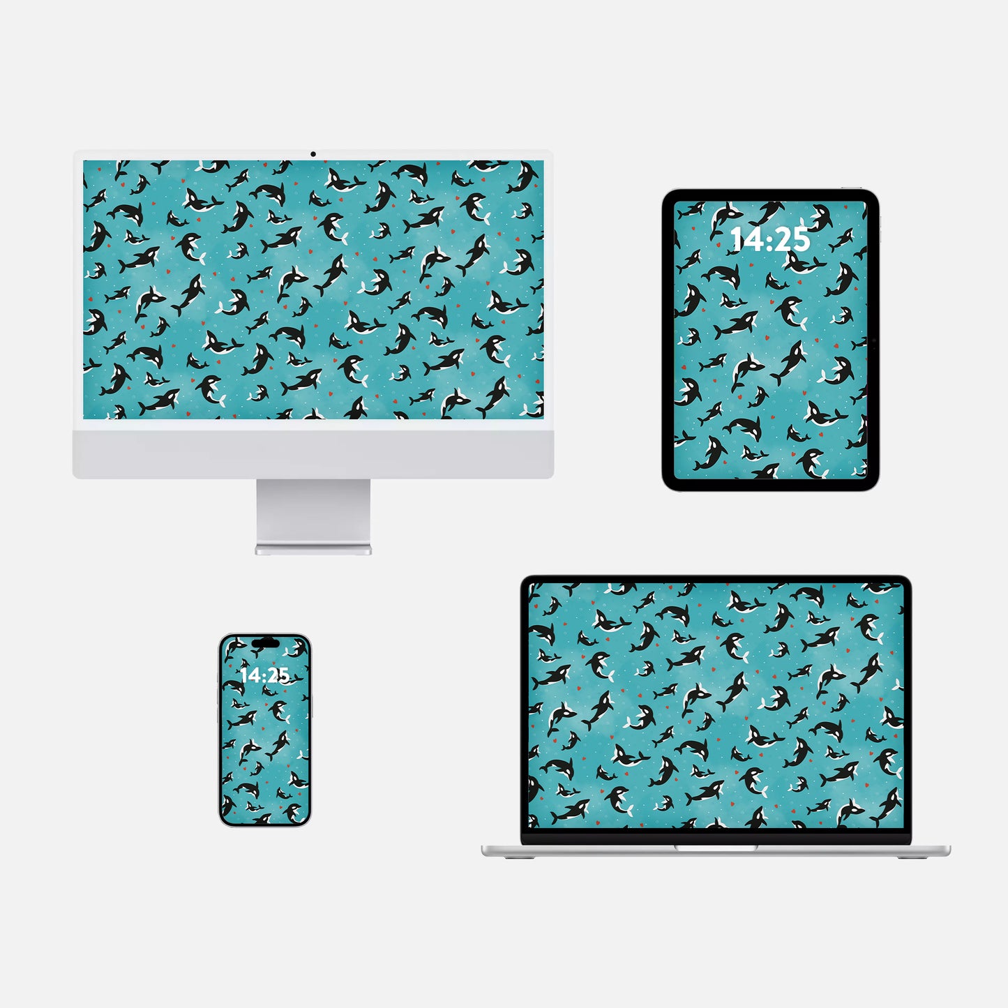 🌊 Orca Ocean Wallpaper – Phone, Tablet & Desktop Backgrounds