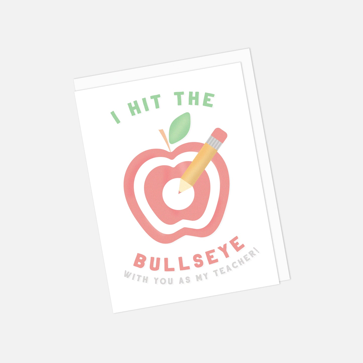 🎯 "I Hit the Bullseye With You as My Teacher" – Thank You Greeting Card