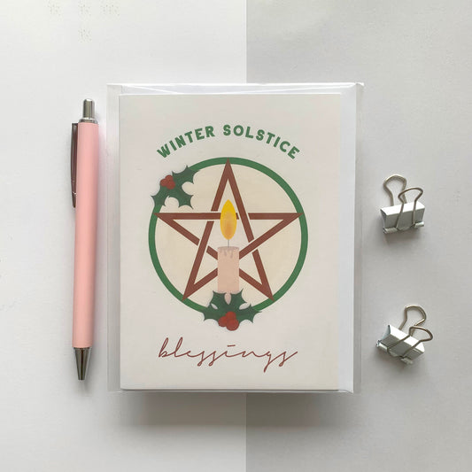 Seconds "Winter Solstice Blessings" Greeting Card