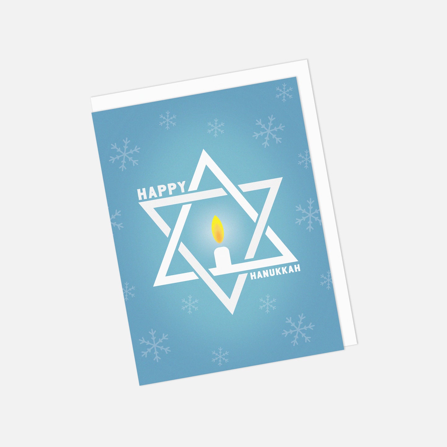 🕎 "Happy Hanukkah" Star of David Greeting Card