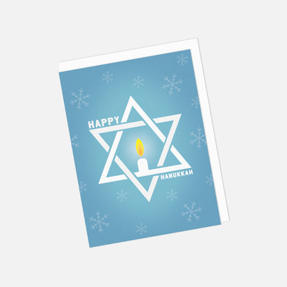 Seconds "Happy Hanukkah" Star of David Greeting Card