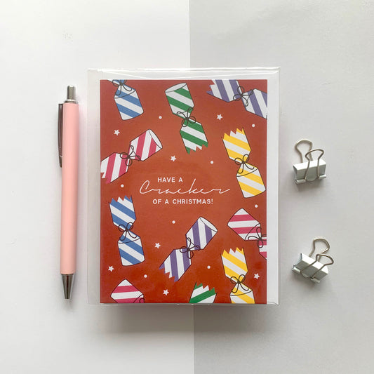 Seconds "Have a Cracker of a Christmas" Christmas Greeting Card