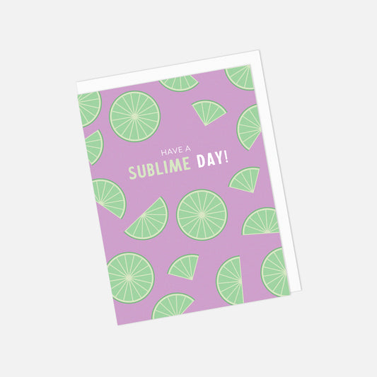 🍋 "Have a Sublime Birthday" Greeting Card