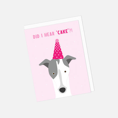 🍰 "Did I Hear 'Cake'?!" Birthday Greeting Card