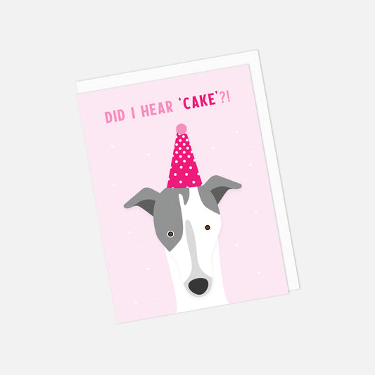 🍰 "Did I Hear 'Cake'?!" Birthday Greeting Card