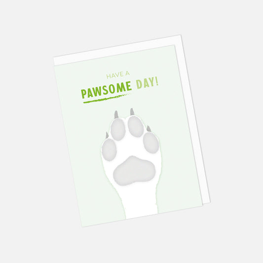 🐾 "Hope Your Birthday is Pawsome!" Birthday Greeting Card
