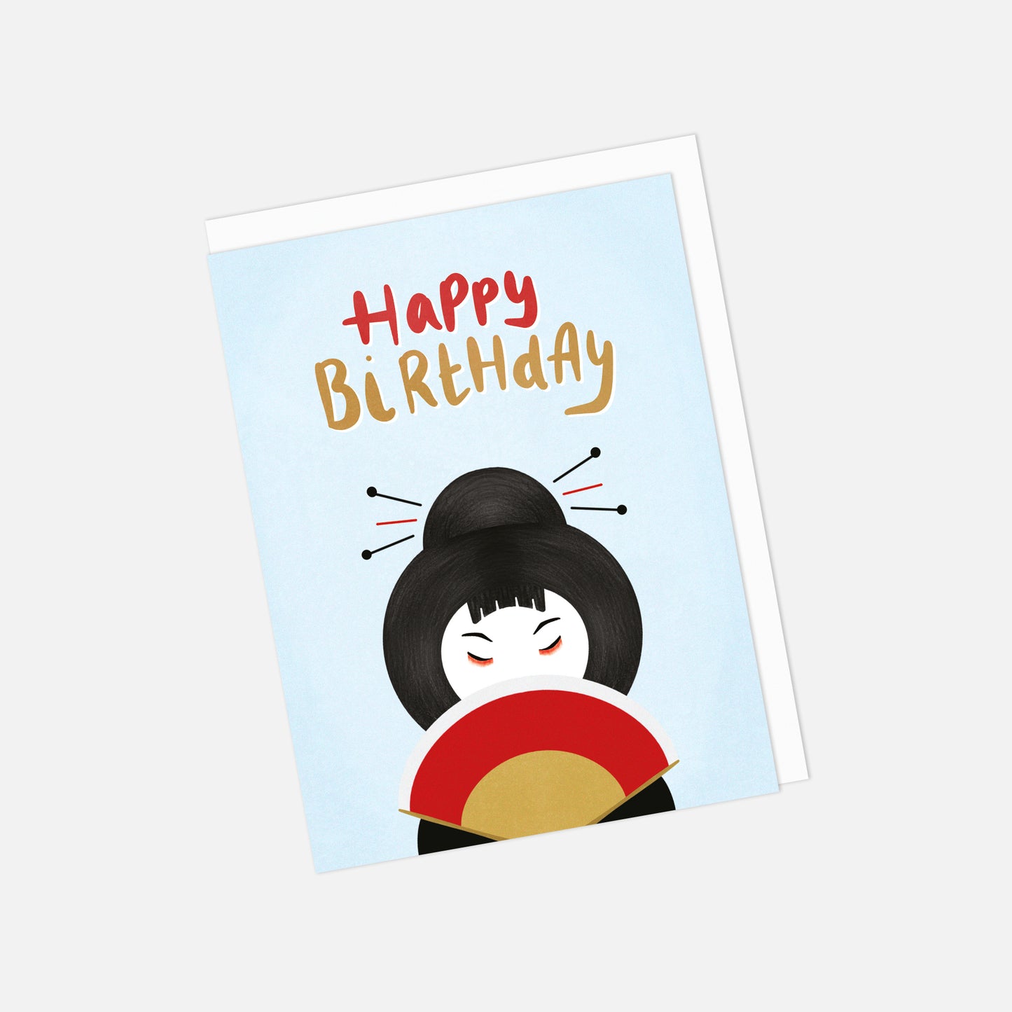 🇯🇵 Japanese Inspired "Happy Birthday" Recycled Greeting Card
