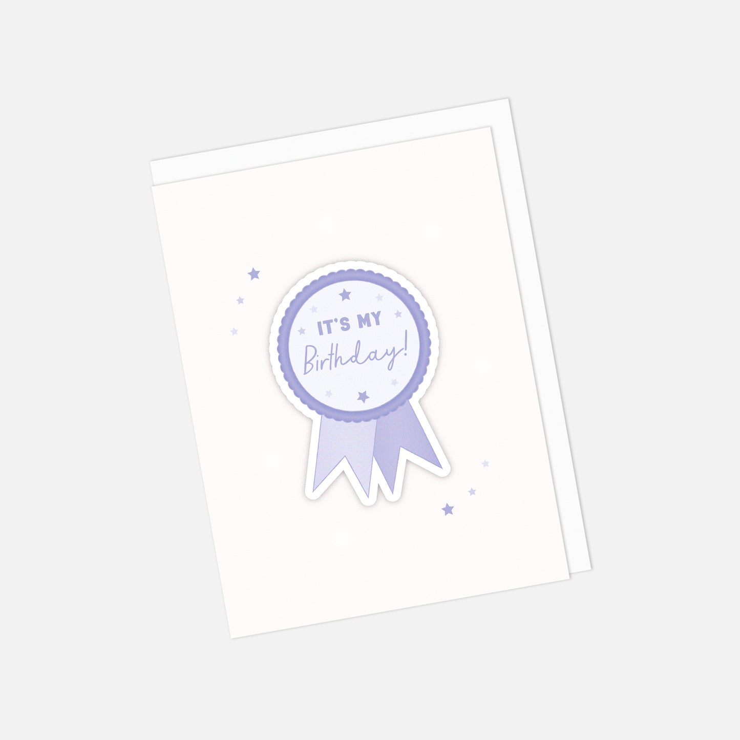 🏵 "It's My Birthday" Recycled Greeting Card with Sticker