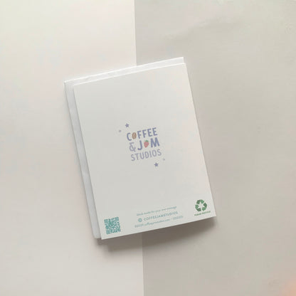 🏵 "It's My Birthday" Recycled Greeting Card with Sticker