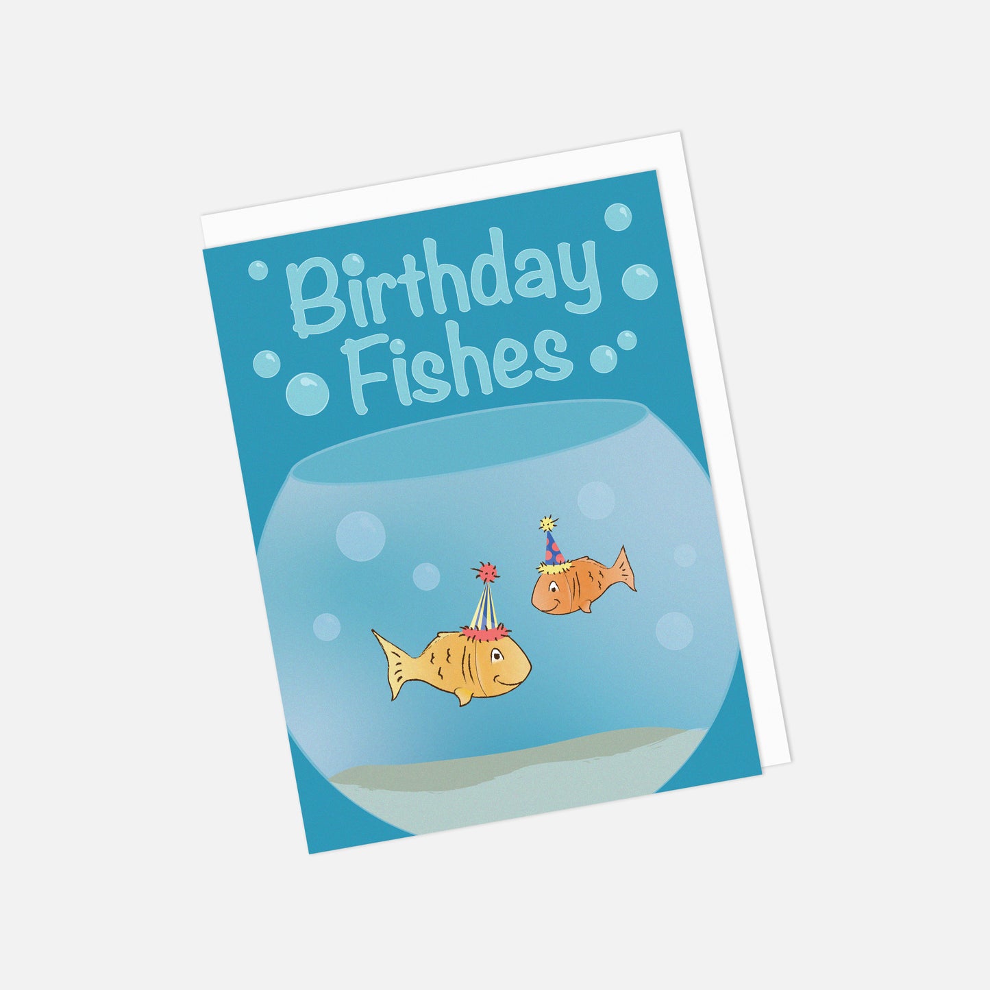 🐠 "Birthday Fishes" Recycled Greeting Card