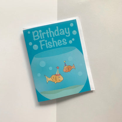 🐠 "Birthday Fishes" Recycled Greeting Card