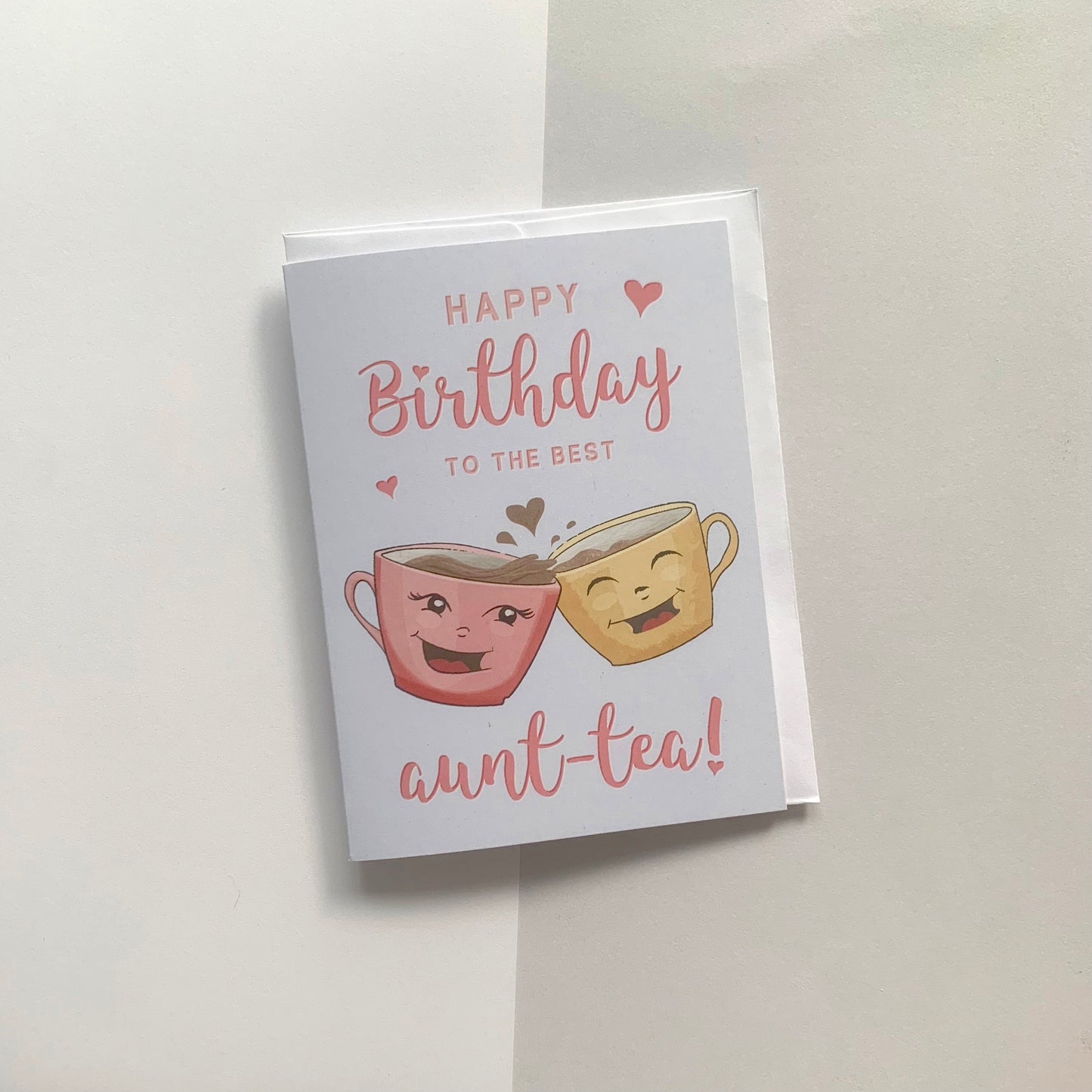 🫖 "To the Best Aunt-tea!" Recycled Greeting Card