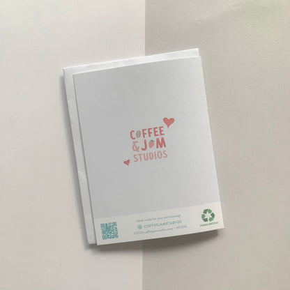 🫖 "To the Best Aunt-tea!" Recycled Greeting Card