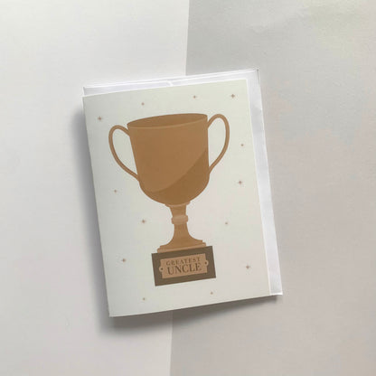 🏆 "Greatest Uncle" Recycled Greeting Card