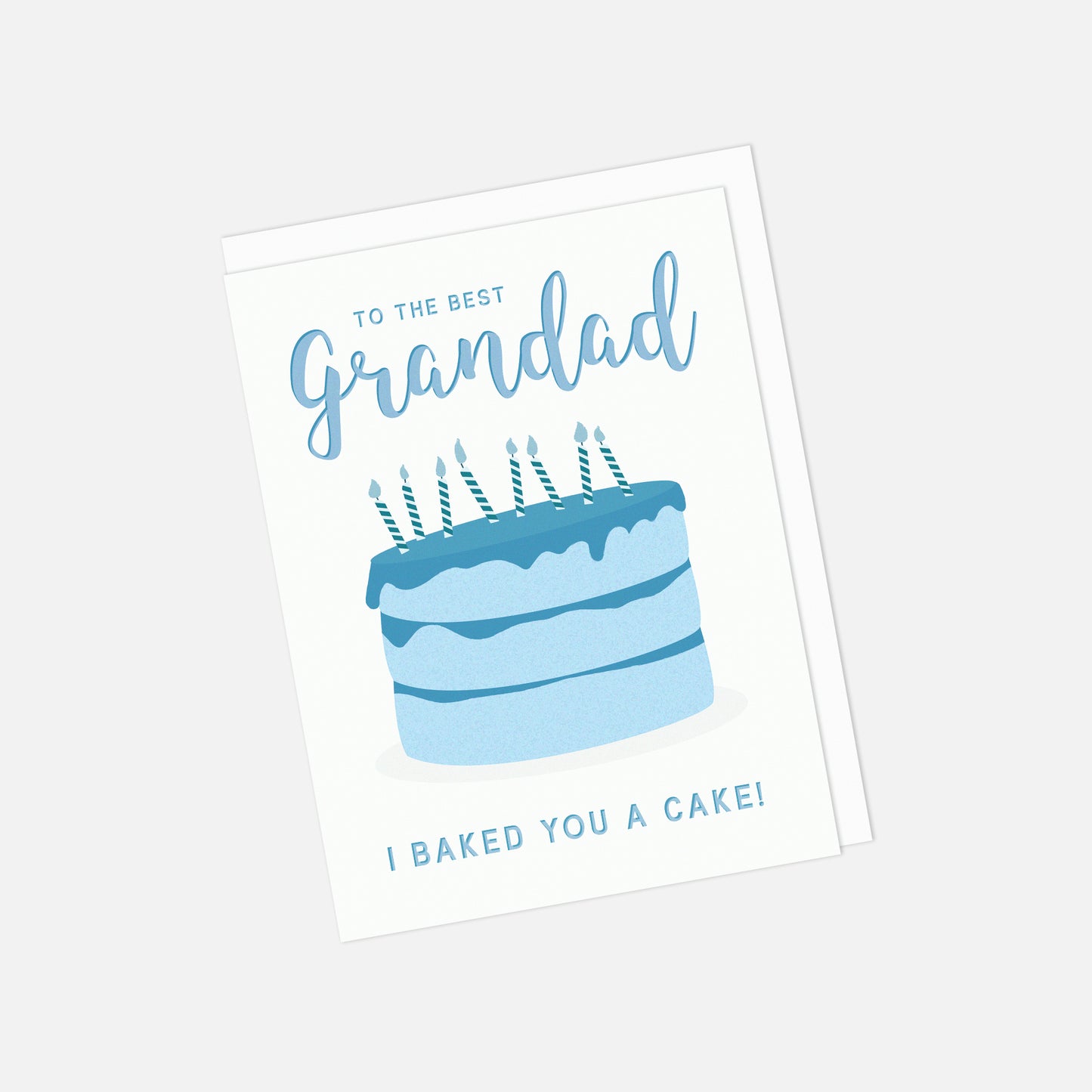 🎂 "Grandad, I Baked You A Cake" Recycled Greeting Card