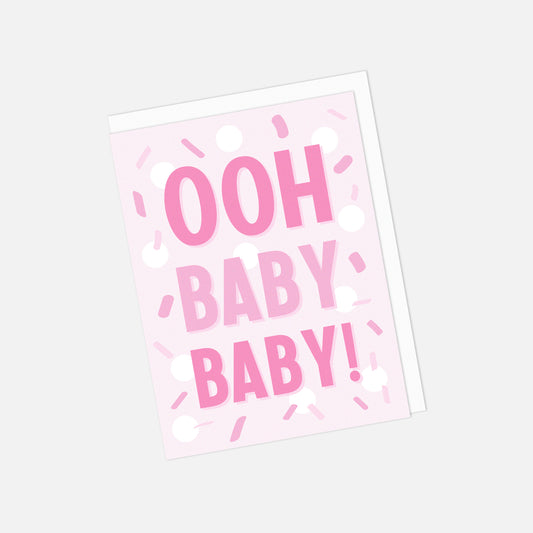 🎀👶 "Ooh Baby Baby!" New Baby Greeting Card