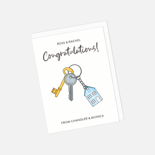 🏡 Personalised New Home Greeting Card – Custom Names