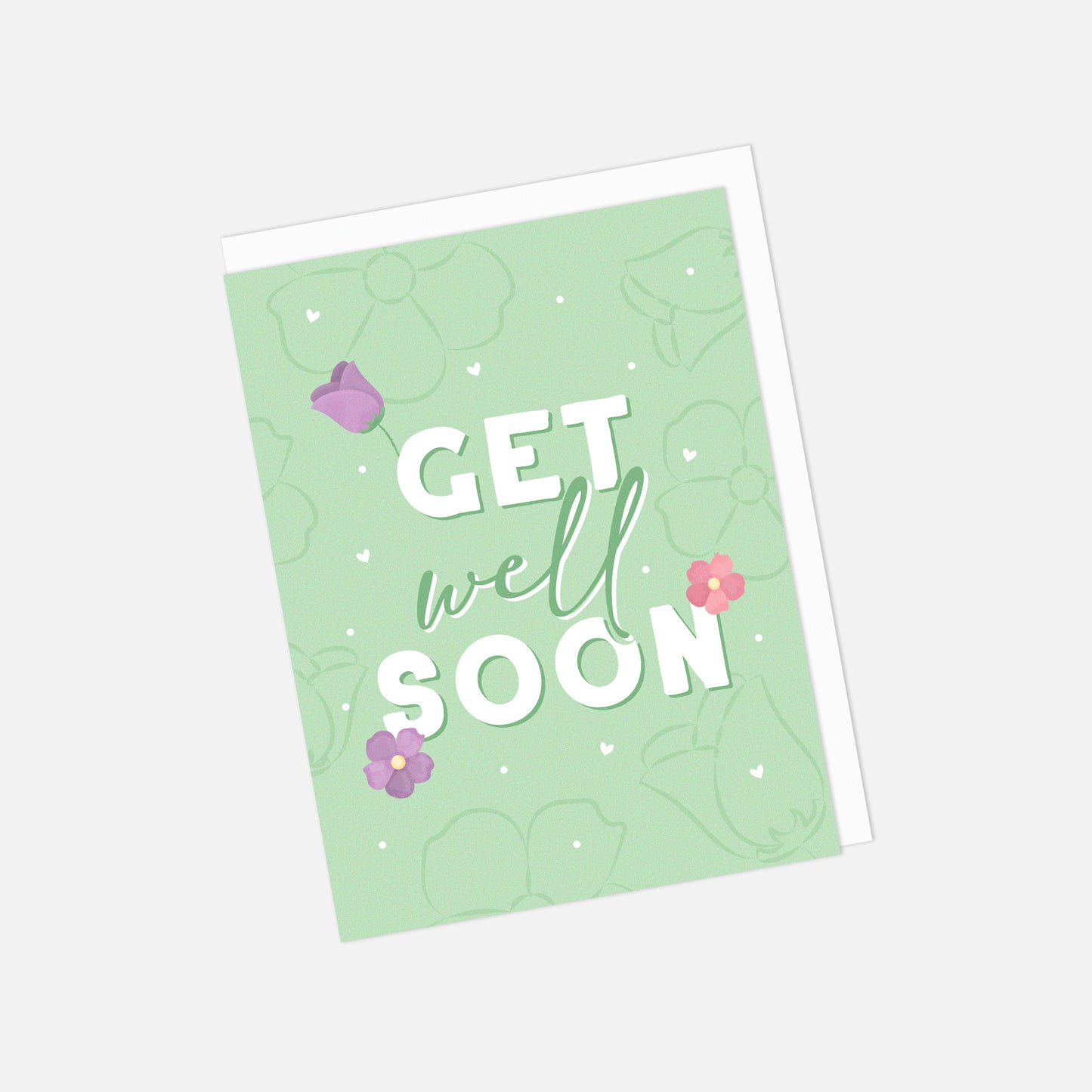 💐 "Get Well Soon" Recycled Greeting Card