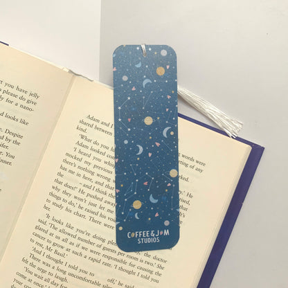 ✨ Celestial Constellation Recycled Bookmark with Tassel – Matte Finish