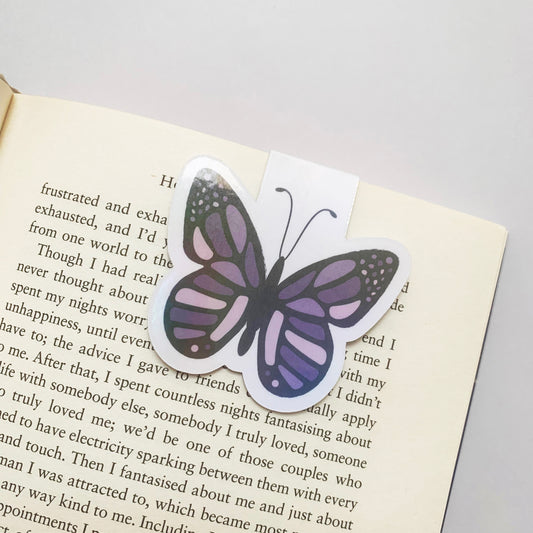 🦋 Booked & Butterflied – Butterfly Recycled Magnetic Bookmark
