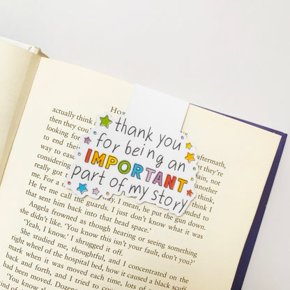 🌟 A Special Chapter: Thank You Recycled Magnetic Bookmark