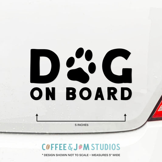 🐶 Dog on Board - Vinyl Decal for Car