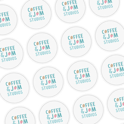 📄 A4 Sheet of ø 30–90 mm Matte / Glossy / Glossy Splashproof Custom Stickers - Business Stationery