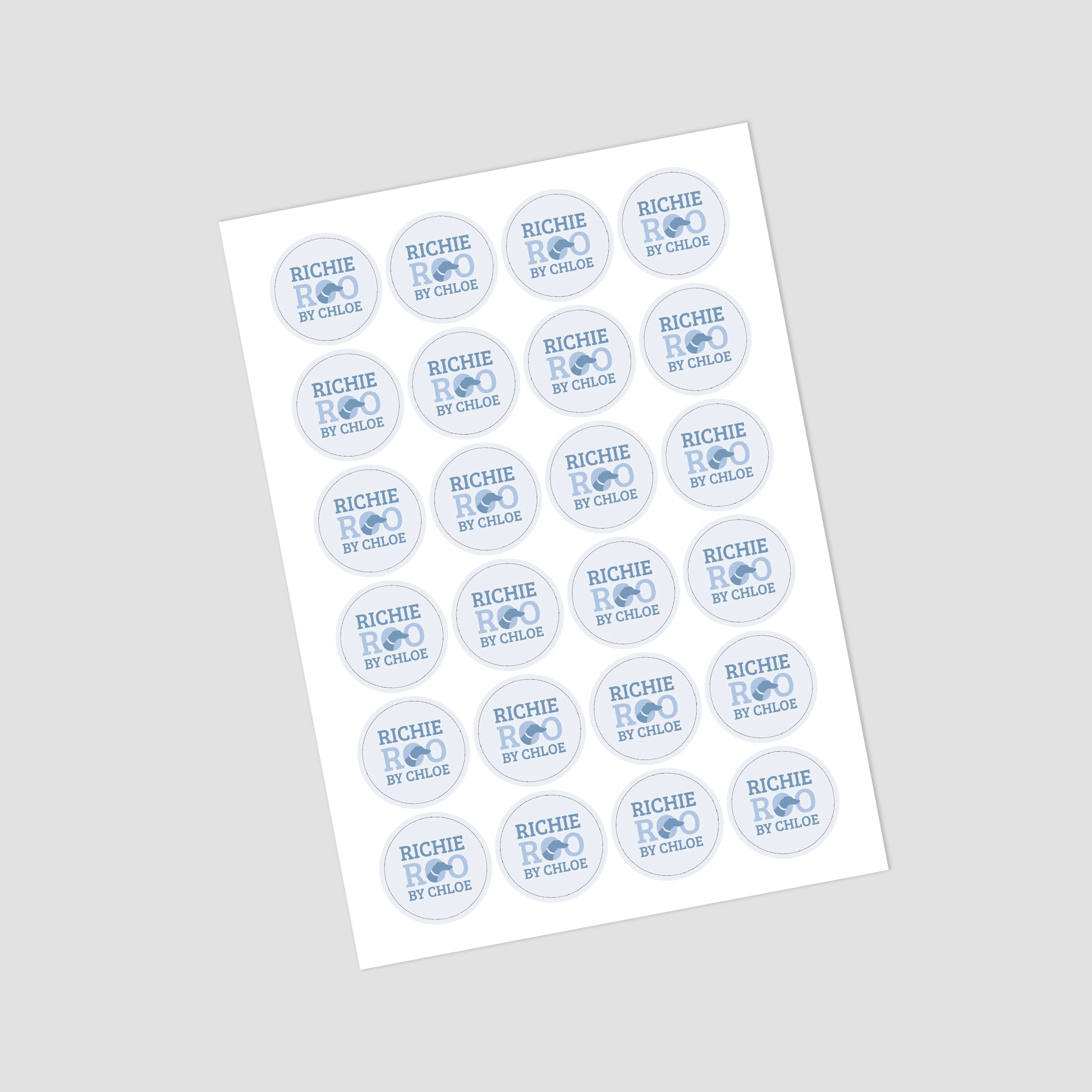 Sticker Sheet for Small Business Fully Personalisable