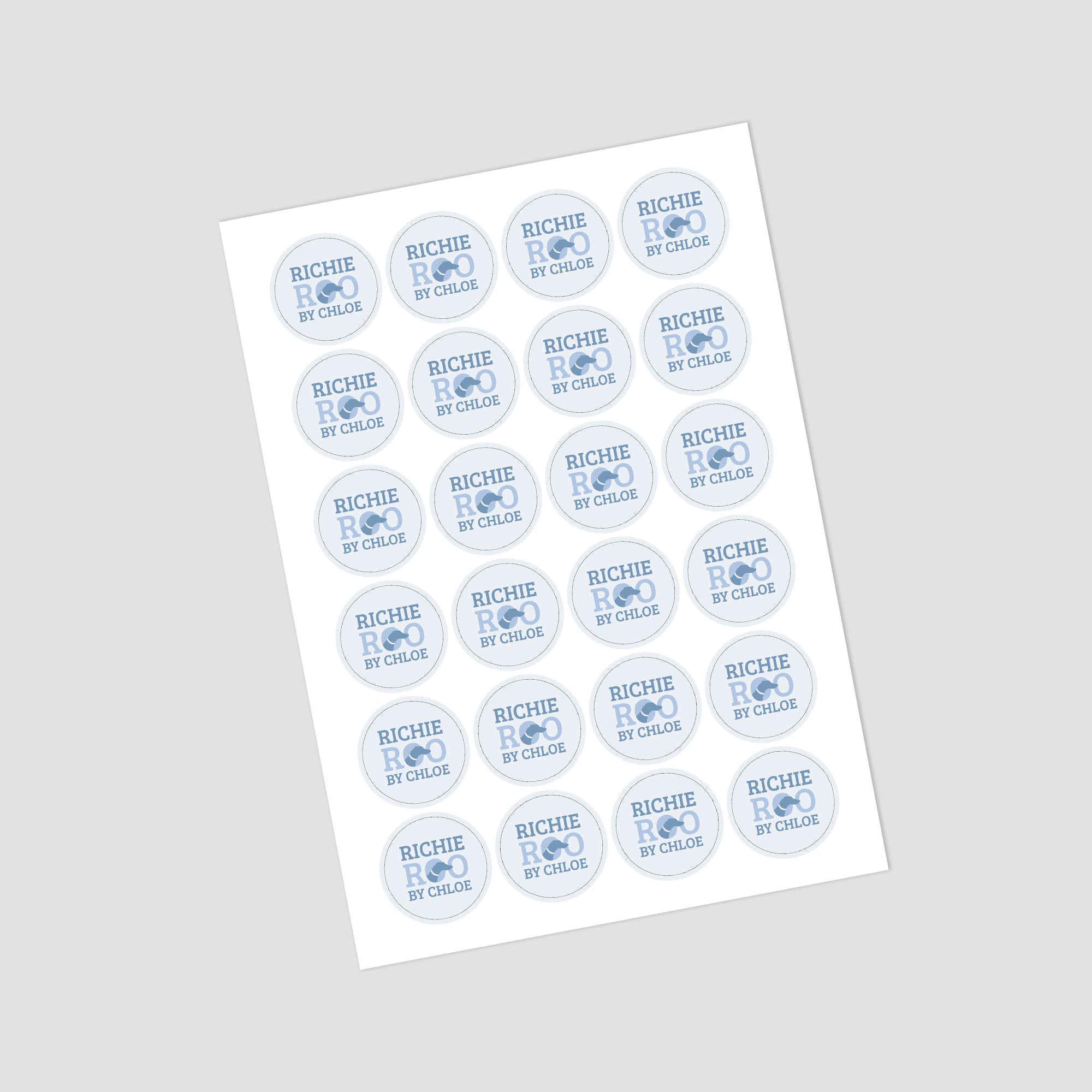 Sticker Sheet for Small Business Fully Personalisable