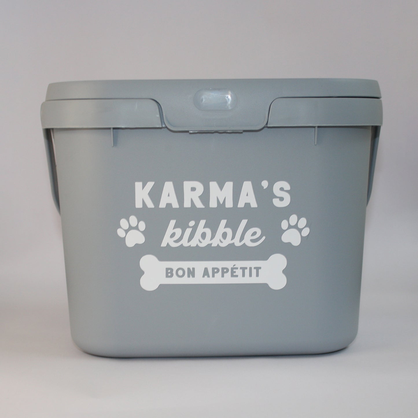 🐶 Personalised Dog or Cat Food Storage Box / Treat Box | Made from 100% Recycled Household Plastics | Great for Kibble / Treat Storage