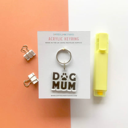 🐶 Dog Mum – Recycled Acrylic Keyring