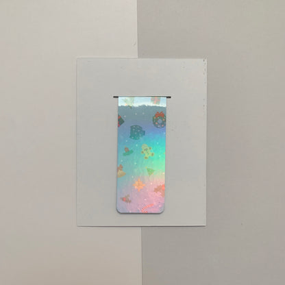 ❄️ Blue Christmas - Mini Recycled Magnetic Bookmark