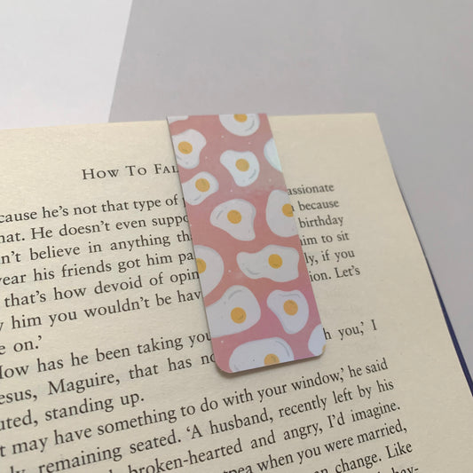 🍳 Fried Eggs - Mini Recycled Magnetic Bookmark