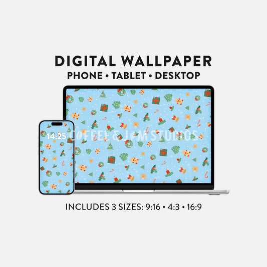 ❄️ Cosy Christmas Wallpaper – Phone, Tablet & Desktop Backgrounds